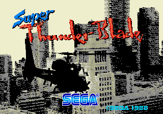 Super Thunder Blade (Launch Cart) Title Screen